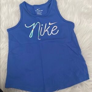 Nike Blue Athletic Tank Top with Scoop Neckline - NWOT